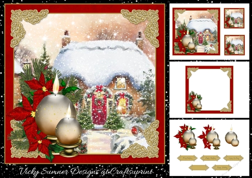 Candle Christmas Scene Mini Kit 3