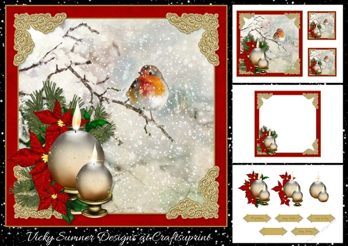Candle Christmas Scene Mini Kit 4