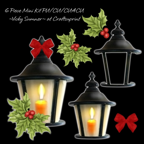 Lantern and Holly Mini Kit