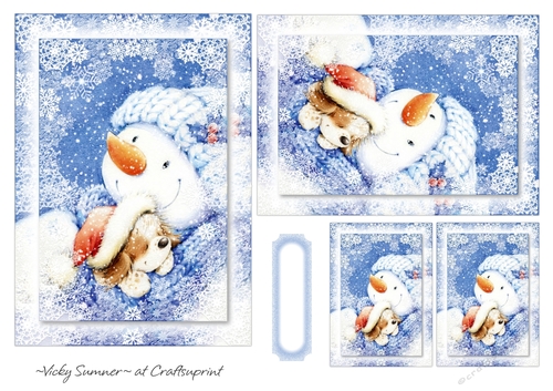 Christmas Cute Toppers and Tags 1