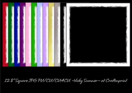 Christmas 2 Felt Edge Inlay Square Digital Papers set of 12