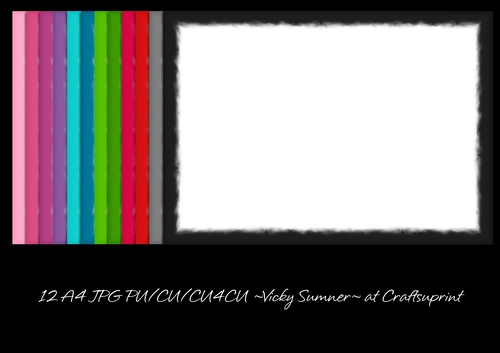 Felt Edge Inlay A4 Digital Papers set of 12