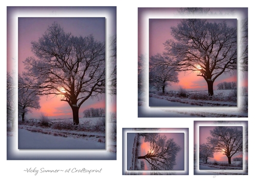 Snow and Sun Toppers and Tags 1