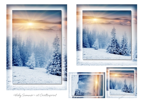 Snow and Sun Toppers and Tags 3