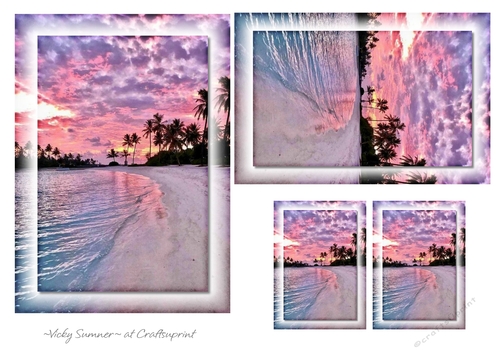 Pink and Purple Scenery Toppers and Tags 3