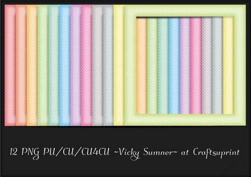 Spring Polka Dot  Frame PNG