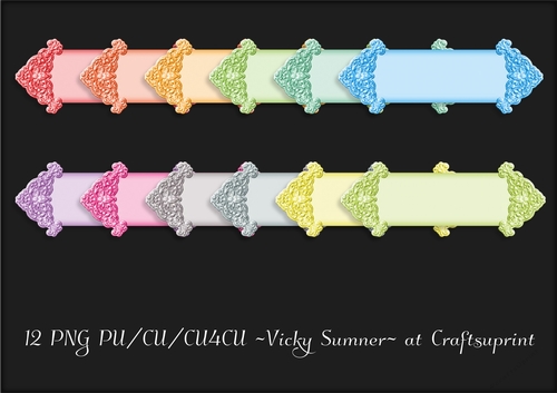 Spring Ornate Sentiment Tags PNG