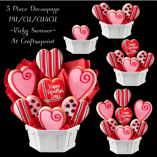 Valentine Basket of Cookies