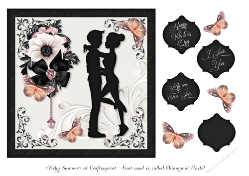 Elegant Silhouette Valentine 1