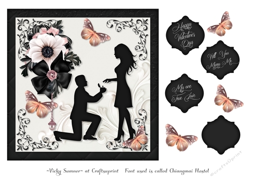 Elegant Silhouette Valentine 4