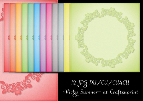 Spring Faded with Heart Floral Inlay