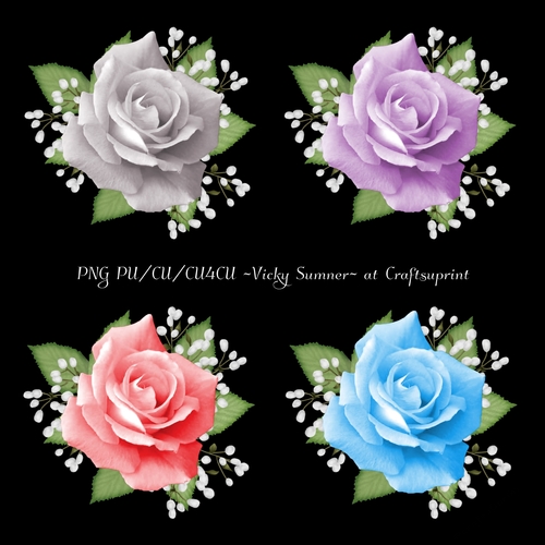 Spring Rose Vignette