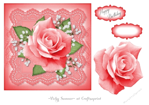 Spring Rose Happy Birthday 1