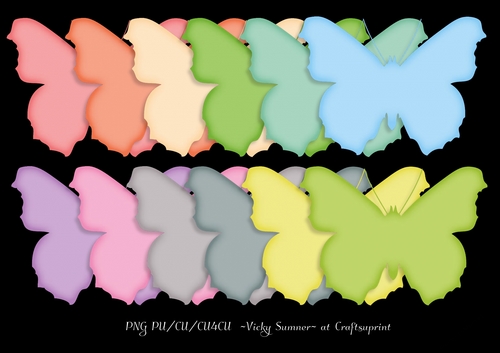 Spring Silhouette Butterfly
