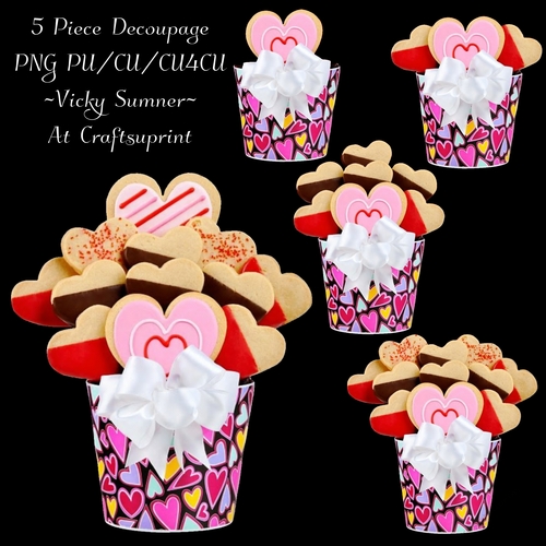 Valentine Bucket of Cookies