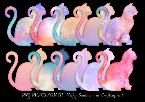 Pastel Cat PNG