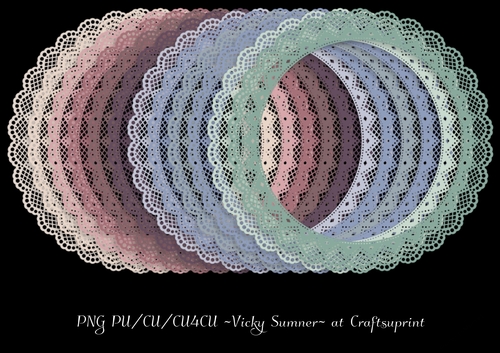 Soft Spring Doily Frame