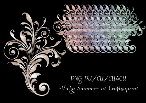 Soft Spring Metalic Flourish