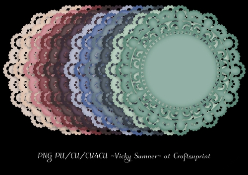 Soft Spring Ornate Doily