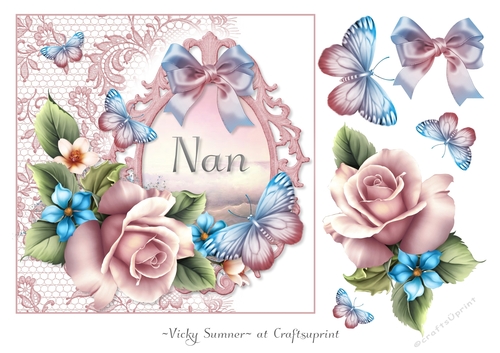 Butterflies and Roses Nan