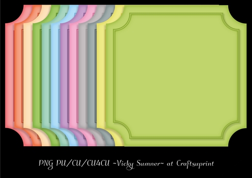 Spring Cut Out Corner Double Layer Mat