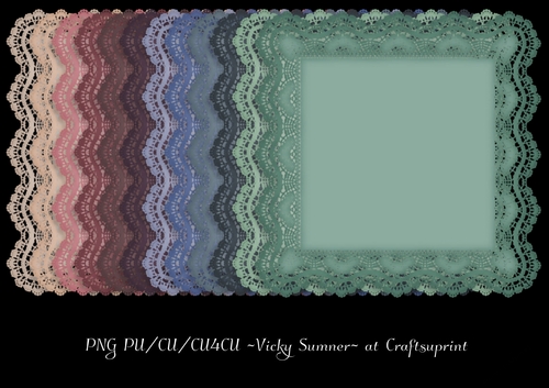 Soft Spring Square Lace Doily 