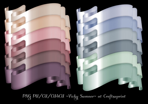 Soft Spring Ribbon Banner