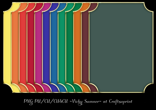 Autumn Fall 5x7 Gold Edged Cut Out Corner Mat