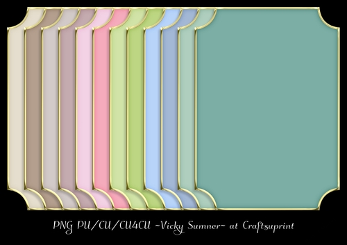 Natural 5x7 Cut Out Corner Gold Edged Mat