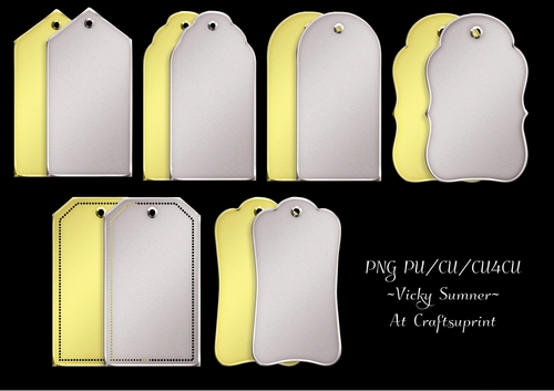Gold and Silver Gift Sentiment Tags