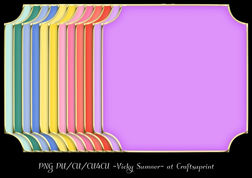 Sorbet Cut Out Corner Gold Edged Mat