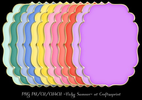 Sorbet Fancy Gold Edged Mat