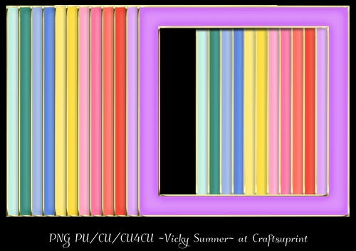 Sorbet Gold Edged Square Frame