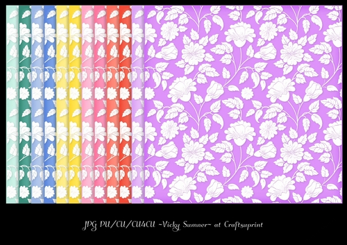 Sorbet Floral Paper 1