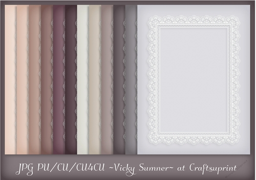 Dusky Lace Inlay Frame 6x8