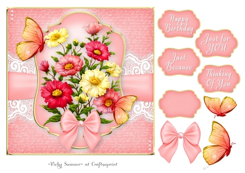 Flowers and Butterflies 1