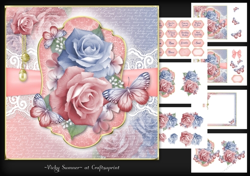 Flowers and Butterflies Mini Kit 2