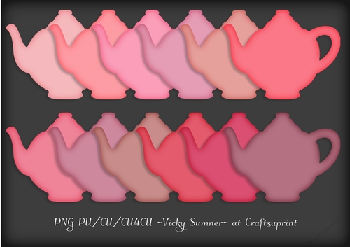 Pink Hues Teapot 