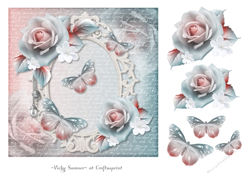 Rose and Butterfly Soft 8