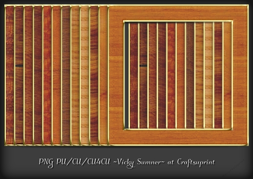 Wood Gold Edged Chunky Frame