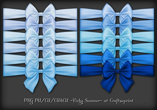 Blue Hues Bow Wrap