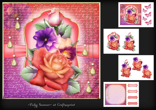 Flowers and Butterflies Mini Kit 6