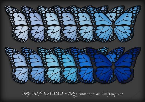 Blue Hues Butterfly