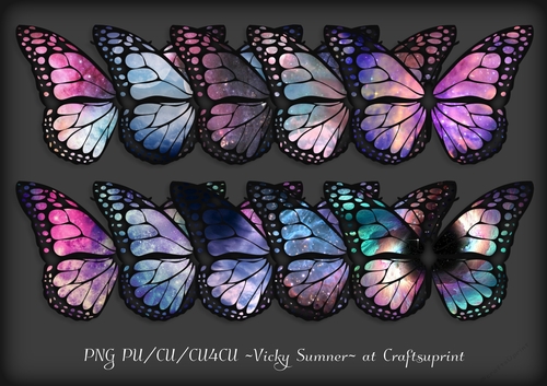 Cosmic Butterlfy PNG 2