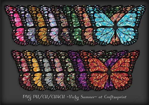 Mermaid Scales Butterfly