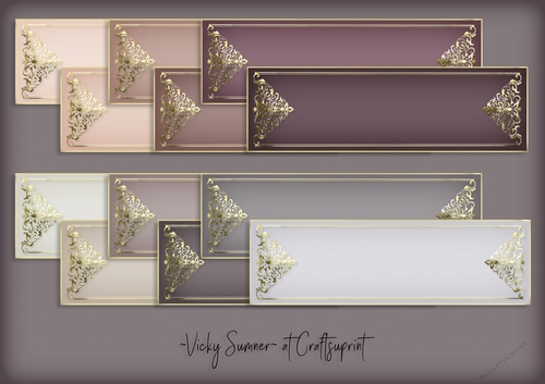 Dusky Delicate Gold Sentiment Tags