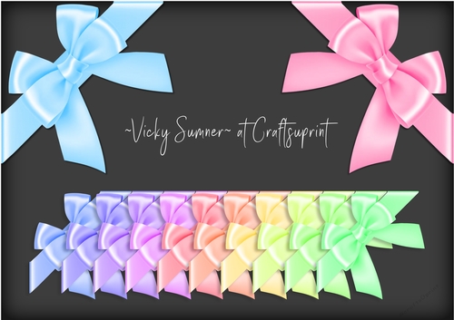 Pastel Corner Bow