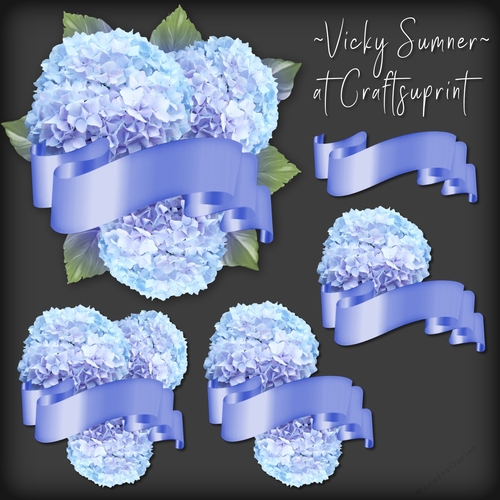 Hydrangea and Banner Cluster