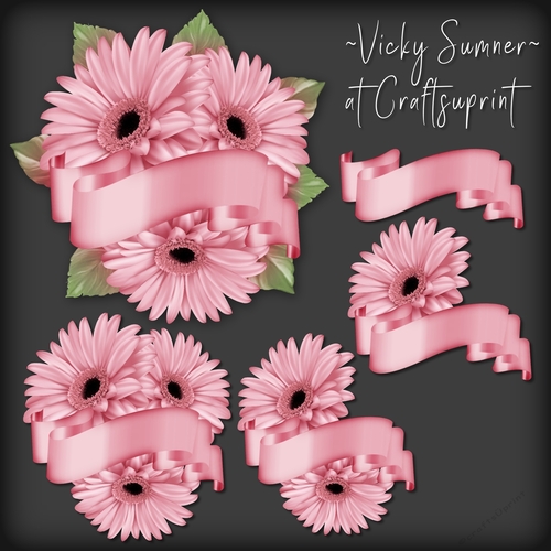 Gerbera and Banner Cluster 
