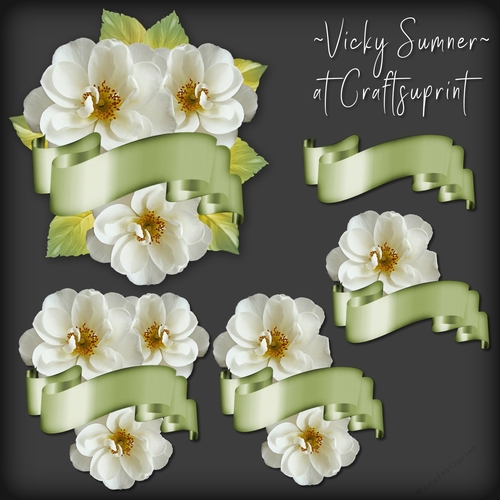 Dogwood Rose and Banner Cluster 